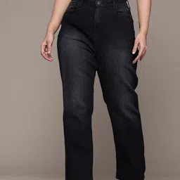 The Roadster Lifestyle Co. Women Straight Fit High-Rise Jeans-picture-34