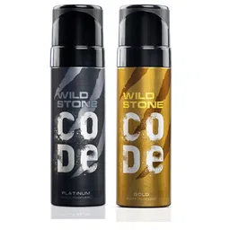 wild stone code Wild stone Men Set of 2 CODE Platinum and Gold Perfumes image 1