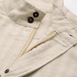 Mr Bowerbird Men Beige Off White Striped Tailored Jacket image 2