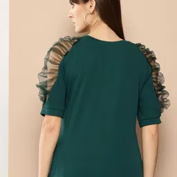 her by invictus Raglan Sleeves Semi-sheer Top image 5