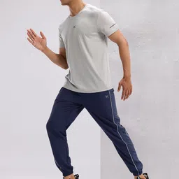 HRX by Hrithik Roshan Men Contrast Piping Mid-Rise Rapid-Dry Running Joggers image 5