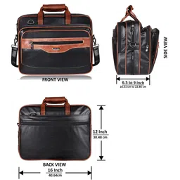 LOREM Unisex Textured Laptop Bag image 2