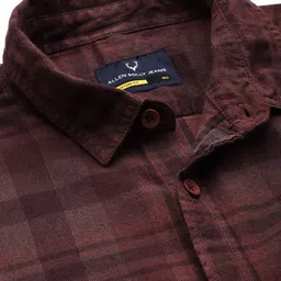 Allen Solly Custom Fit Tartan Checked Pure Cotton Casual Shirt image 5