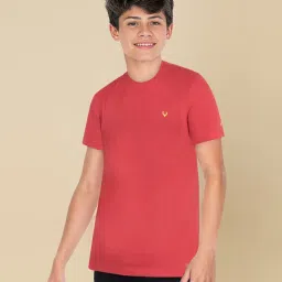 Allen Solly Junior Kids Red Cotton T-Shirt image 3