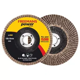 Freemans 100 mm (4 Inch) 60 Grit Aluminum Oxide Flap Disc Power Series, FD100-60 (Pack of 20)-picture-10