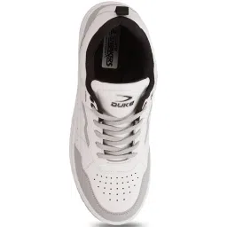 Duke Men's Perforation White & Grey Casual Sneakers image 3