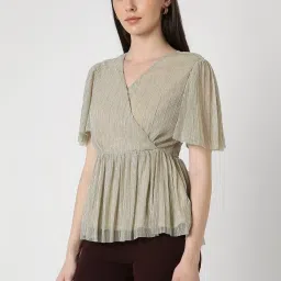 Van Heusen Grey Textured Pattern Top image 3