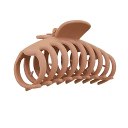 Accessorize London Brown Extra Large Matte Claw Clip image 3