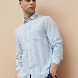 CODE by Lifestyle Men Windowpane Checks Opaque Striped Casual Shirt-picture-33