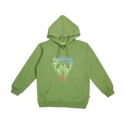 lil tomatoes Li'l Tomatoes Kids Olive Printed Hoodie-picture-28