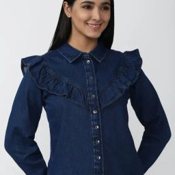 American Eagle Outfitters Blue Cotton Regular Fit Shirt-picture-32