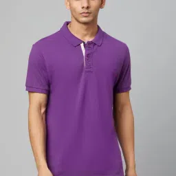 Club York Purple Regular Fit Polo T-Shirt-image-3
