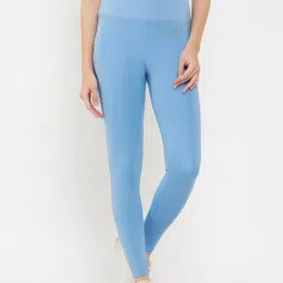 Clovia Sky Blue Active Tights-picture-24