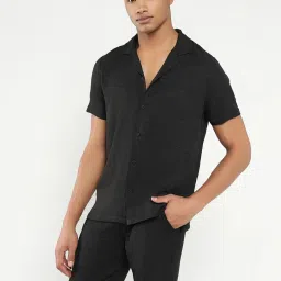 showoffff SHOWOFF Black Cotton Relaxed Fit  Co-Ords image 3