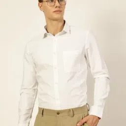 Thomas Scott White Cotton Regular Fit Shirt-picture-42