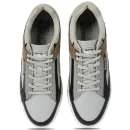Woodland Men's Grey & Camel Sneakers image 3