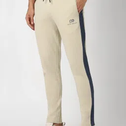 Peter England Beige Regular Fit Printed Trackpants image 3