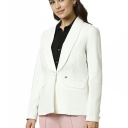 Allen Solly White Plain Blazer image 3
