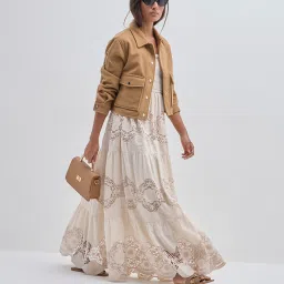 LOV by Westside Brown Faux-Suede Jacket image 3