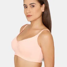 Zivame Peach Non-wired Non-padded Full CoverageBra image 3