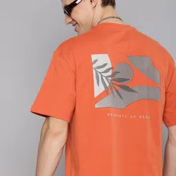 Aeropostale Printed Drop-Shoulder Sleeves Relaxed Fit Pure Cotton T-shirt-picture-27