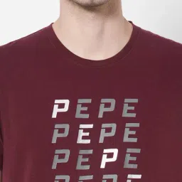 Pepe Jeans Red Slim Fit Printed T-Shirts image 4
