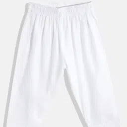 READIPRINT FASHIONS Kids Yellow & White Printed Full Sleeves Kurta With Pyjamas image 4