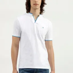 United Colors of Benetton White Regular fit Solid Polo T-Shirts-picture-35