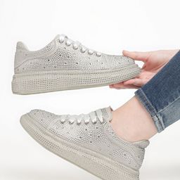 Truffle Collection Women Embellished Suede Sneakers-picture-18