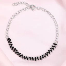 Zavya 925 Silver Layered Beads Rhodium Plated Bracelet for Women-picture-26