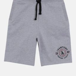 3PIN Boys Grey Cotton Regular Fit Shorts-picture-8