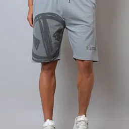 Free Authority Men Deadpool & Wolverine Printed Mid Rise Shorts-picture-34