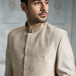 Rivaar By Rocky Star Embroidered Sherwani Set image 3