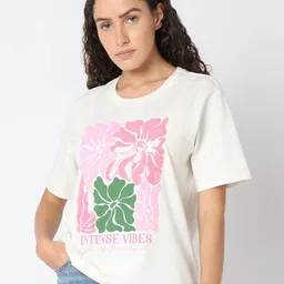 Vero Moda Women Floral Printed T-shirt-image-80