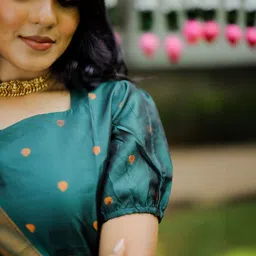 TURITY Women Ethnic Motifs Printed Regular Chanderi Cotton Kurta with Trousers & With Dupatta image 5