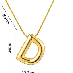 DressBerry Gold-Plated Contemporary Shaped Pendants With Chains image 2
