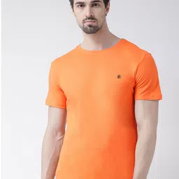 Friskers Men Orange Raw Edge T-shirt-picture-35