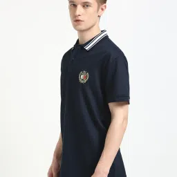 Tommy Hilfiger Dark Night Navy Regular Fit Polo T-Shirt image 3