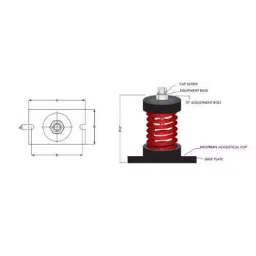 Easyflex EFCUS 25-100 Cup Spring Mount image 4