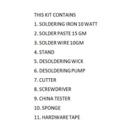 Vtronix 10 W Steel Flat Tip Soldering Iron Kit, VtX-10W-SIK001 image 2