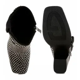 Rag & Co Women's Black Casual Booties image 3