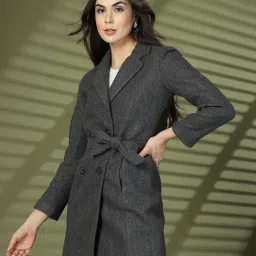 Chkokko Grey Plain Coat image 3
