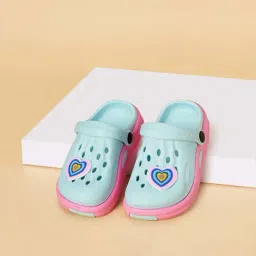 Pantaloons Junior Blue & Pink Back Strap Clogs-picture-35