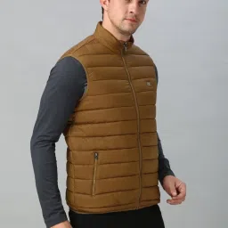 Van Heusen Khaki Regular Fit Bomber Jacket image 3