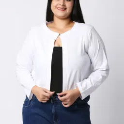 Style Quotient White Cotton Shrug-picture-39