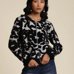 Label Ritu Kumar Black & Grey Jacket-picture-11