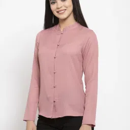 KASSUALLY Pink Relaxed Fit Shirt image 3
