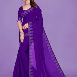 Dori Embellished Beads and Stones Saree image 4