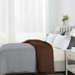 Razzai Brown Poly fill Basic Comforters image 3