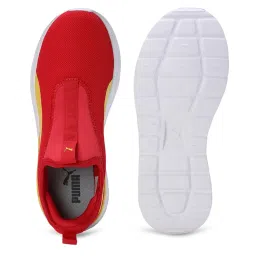 Puma Kids Anzarun Krick Red & Pele Yellow Casual Slip-Ons image 3